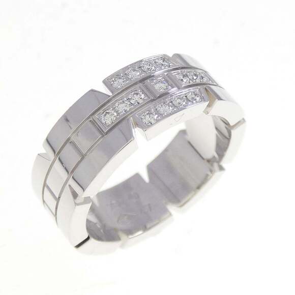 CARTIER Silver Diamond Ring